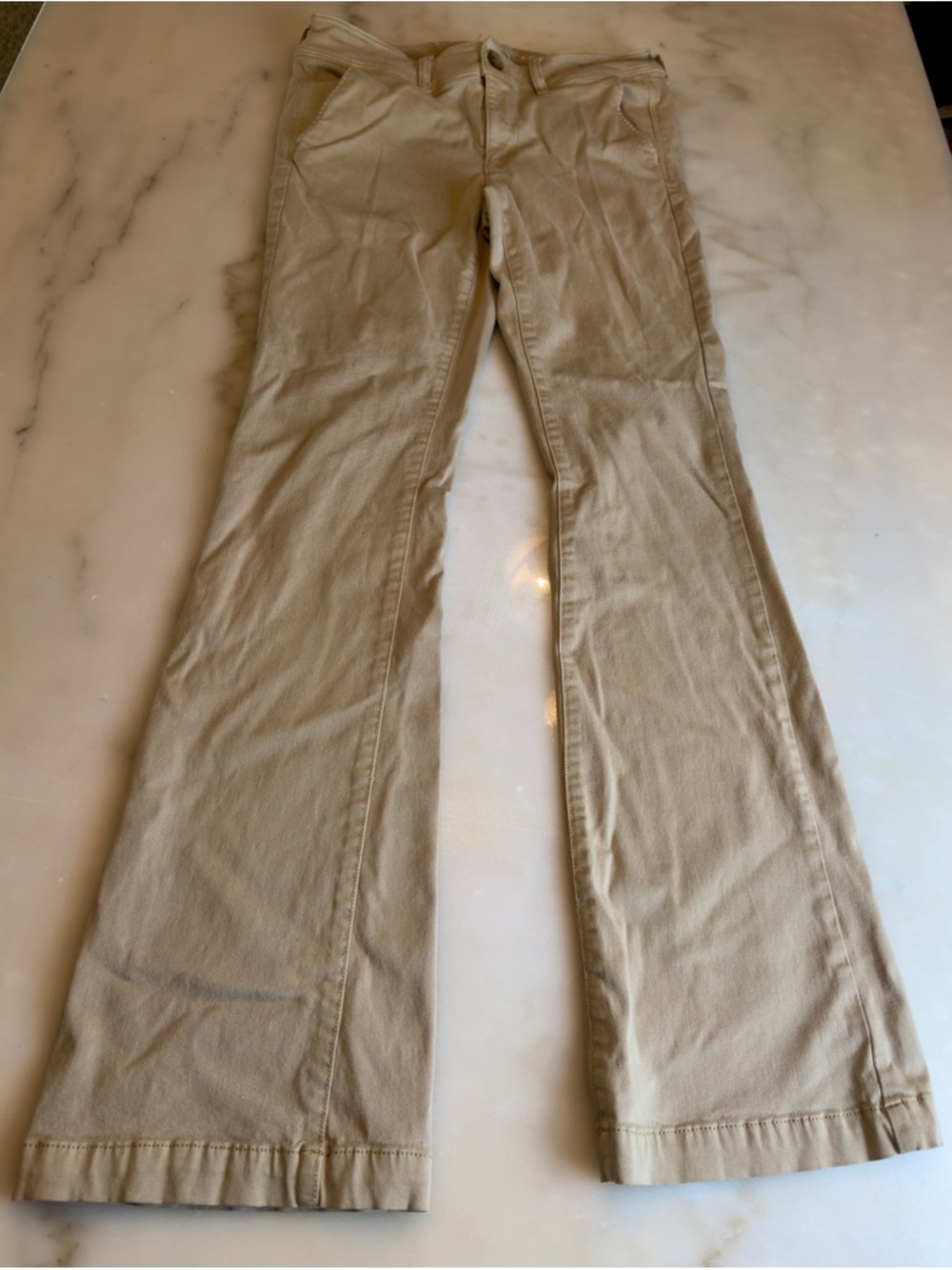 American Eagle Outfitters Khaki Stretch Pants